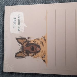 I Love My Human German Shepherd List Pad Note Paper Magnetic To-Do Lined NEW